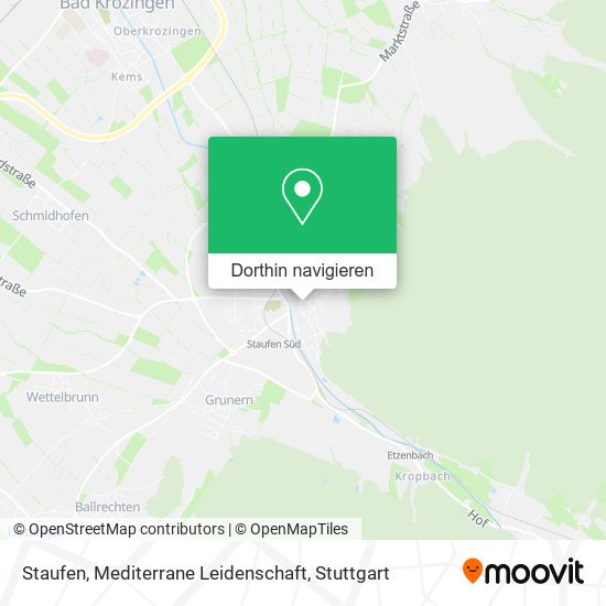 Staufen, Mediterrane Leidenschaft Karte