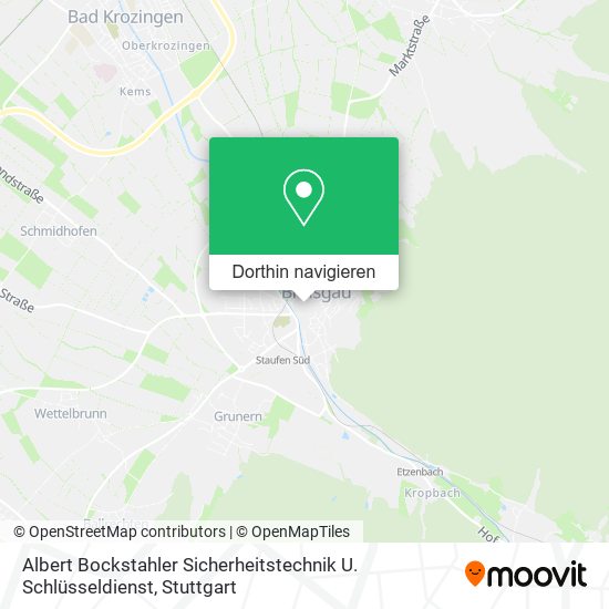 Albert Bockstahler Sicherheitstechnik U. Schlüsseldienst Karte
