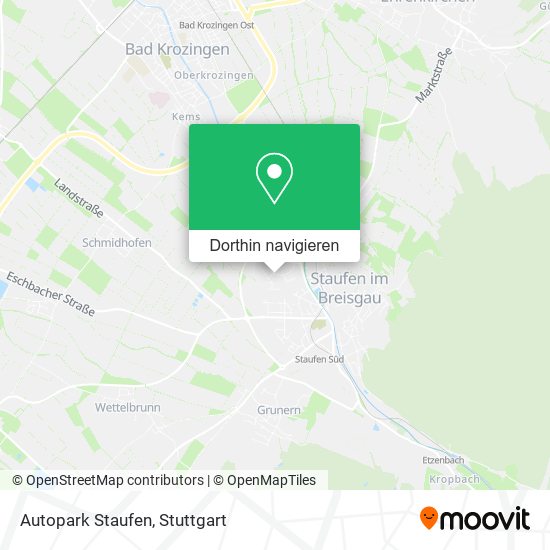 Autopark Staufen Karte