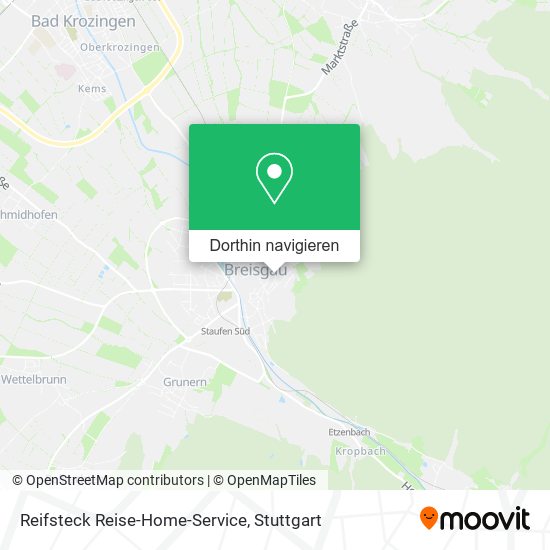 Reifsteck Reise-Home-Service Karte