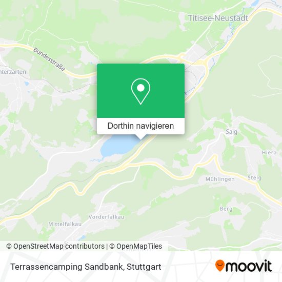 Terrassencamping Sandbank Karte