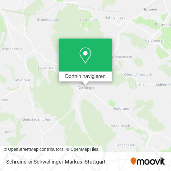 Schreinerei Schwellinger Markus Karte