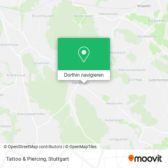 Tattoo & Piercing Karte