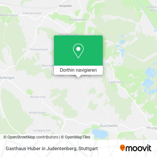 Gasthaus Huber in Judentenberg Karte