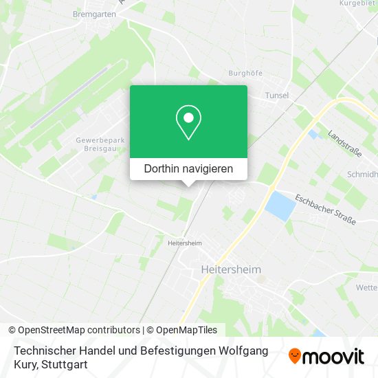 Technischer Handel und Befestigungen Wolfgang Kury Karte