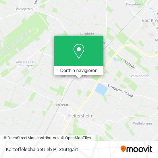 Kartoffelschälbetrieb P. Karte