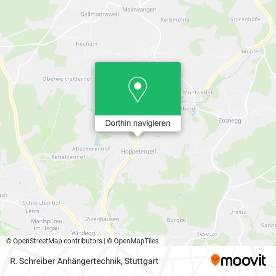 R. Schreiber Anhängertechnik Karte