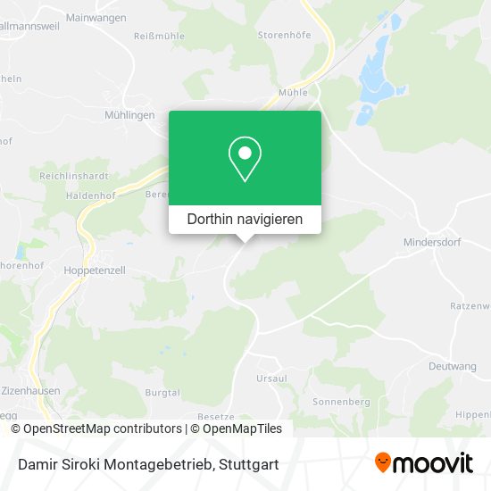 Damir Siroki Montagebetrieb Karte