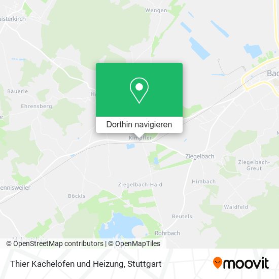 Thier Kachelofen und Heizung Karte