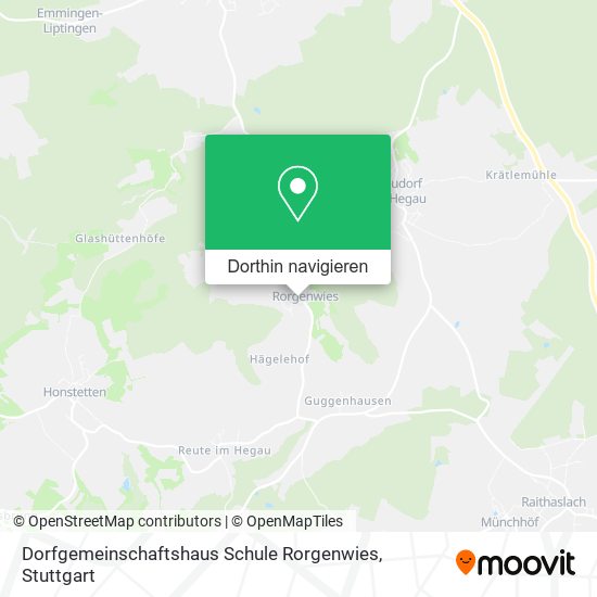 Dorfgemeinschaftshaus Schule Rorgenwies Karte
