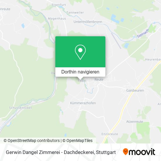 Gerwin Dangel Zimmerei - Dachdeckerei Karte