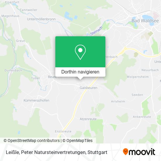 Leißle, Peter Natursteinvertretungen Karte