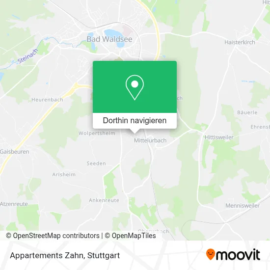 Appartements Zahn Karte