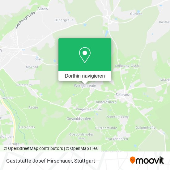 Gaststätte Josef Hirschauer Karte