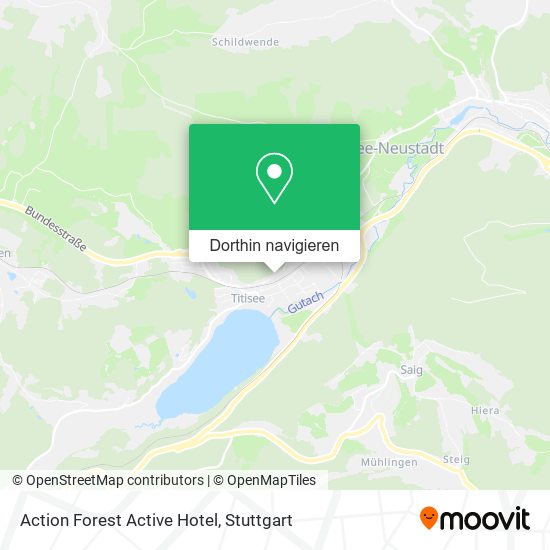 Action Forest Active Hotel Karte