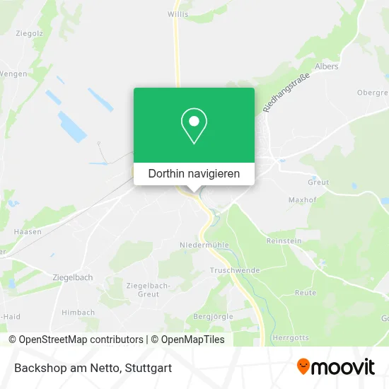 Backshop am Netto Karte