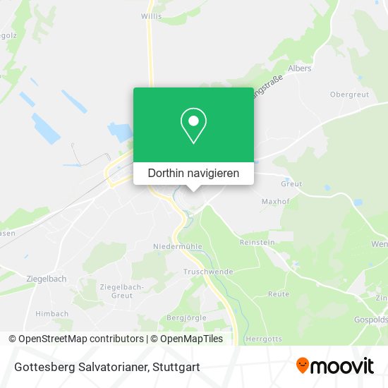 Gottesberg Salvatorianer Karte