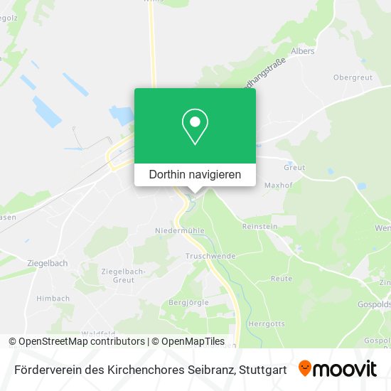 Förderverein des Kirchenchores Seibranz Karte