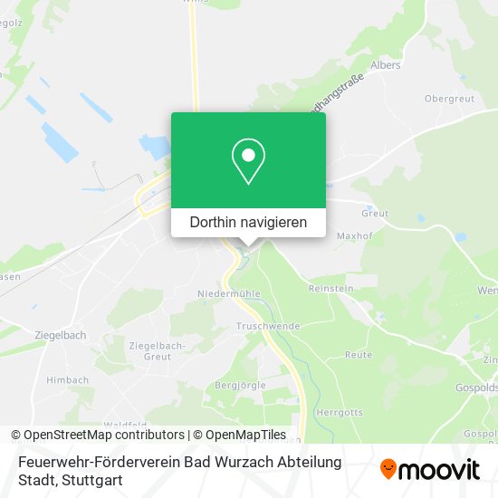 Feuerwehr-Förderverein Bad Wurzach Abteilung Stadt Karte