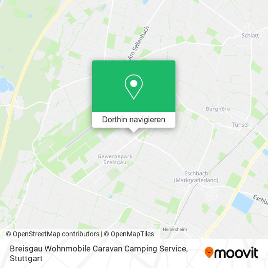 Breisgau Wohnmobile Caravan Camping Service Karte