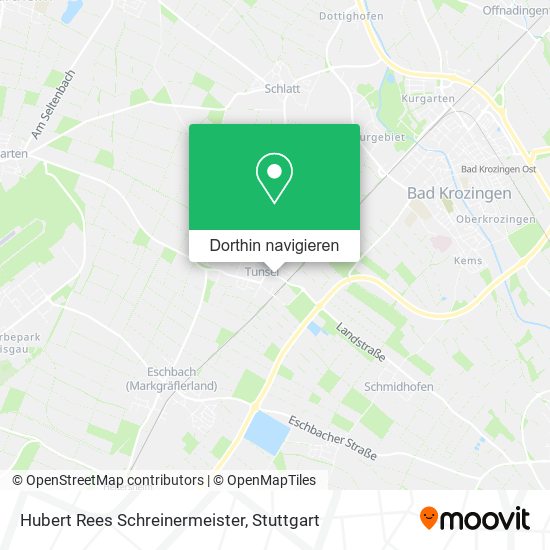 Hubert Rees Schreinermeister Karte