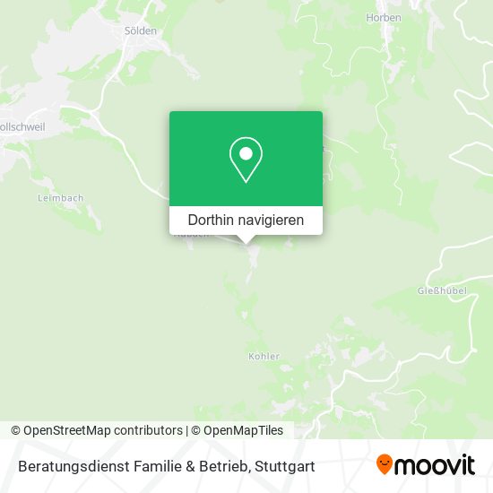 Beratungsdienst Familie & Betrieb Karte