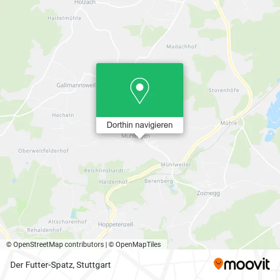 Der Futter-Spatz Karte