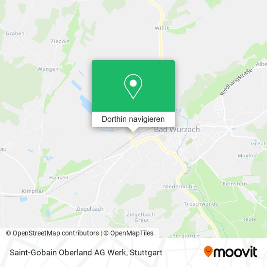 Saint-Gobain Oberland AG Werk Karte