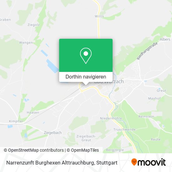 Narrenzunft Burghexen Alttrauchburg Karte