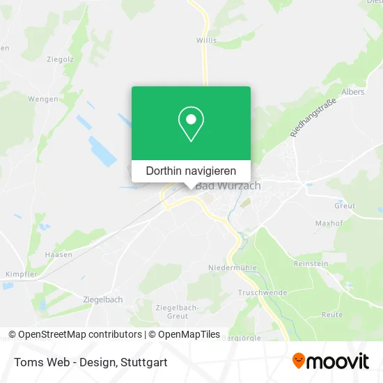 Toms Web - Design Karte