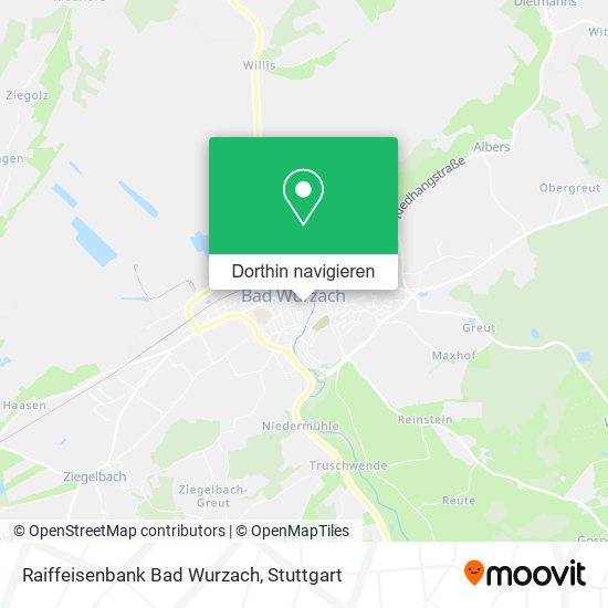 Raiffeisenbank Bad Wurzach Karte