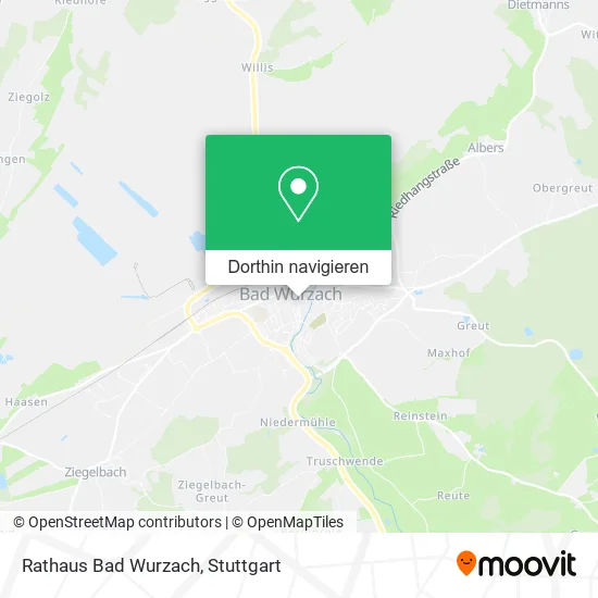 Rathaus Bad Wurzach Karte