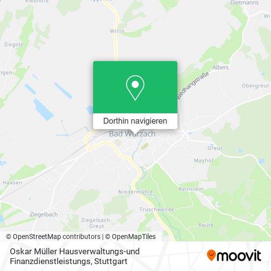 Oskar Müller Hausverwaltungs-und Finanzdienstleistungs Karte