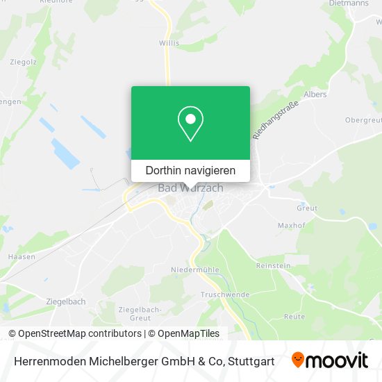 Herrenmoden Michelberger GmbH & Co Karte