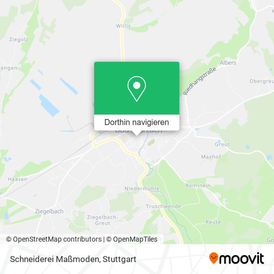 Schneiderei Maßmoden Karte