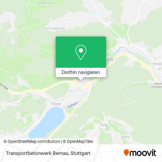 Transportbetonwerk Bernau Karte