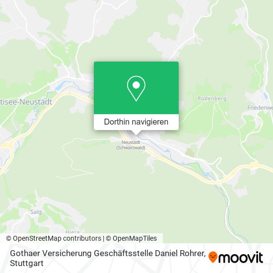 Gothaer Versicherung Geschäftsstelle Daniel Rohrer Karte