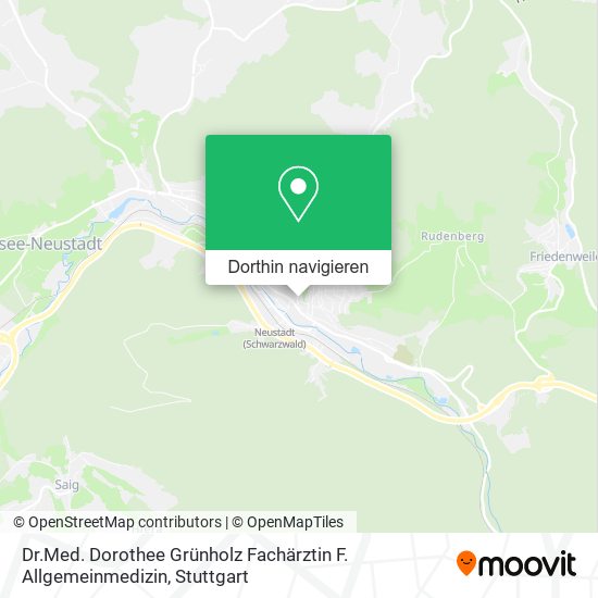 Dr.Med. Dorothee Grünholz Fachärztin F. Allgemeinmedizin Karte