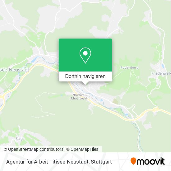 Agentur für Arbeit Titisee-Neustadt Karte