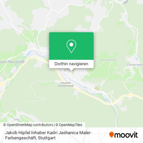 Jakob Hipfel Inhaber Kadri Jashanica Maler-Farbengeschäft Karte