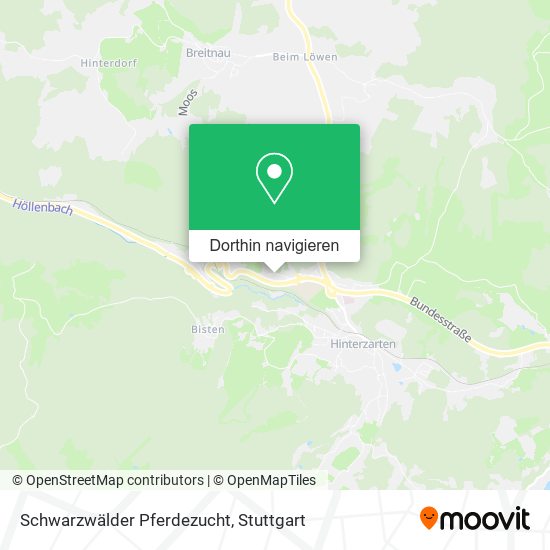 Schwarzwälder Pferdezucht Karte