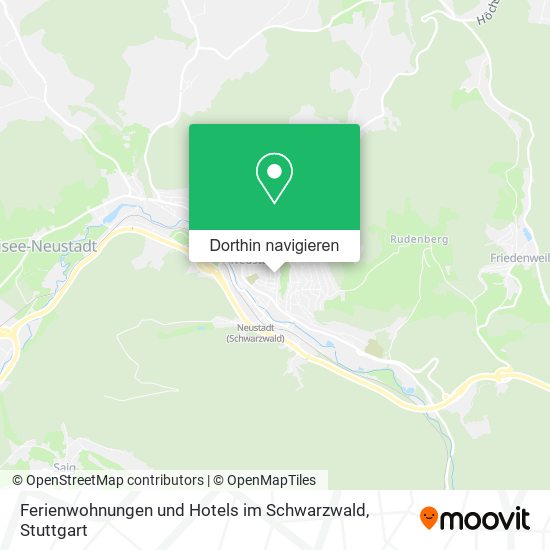 Ferienwohnungen und Hotels im Schwarzwald Karte