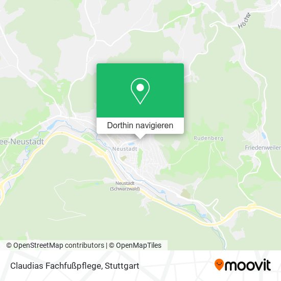 Claudias Fachfußpflege Karte