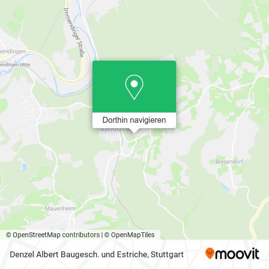 Denzel Albert Baugesch. und Estriche Karte