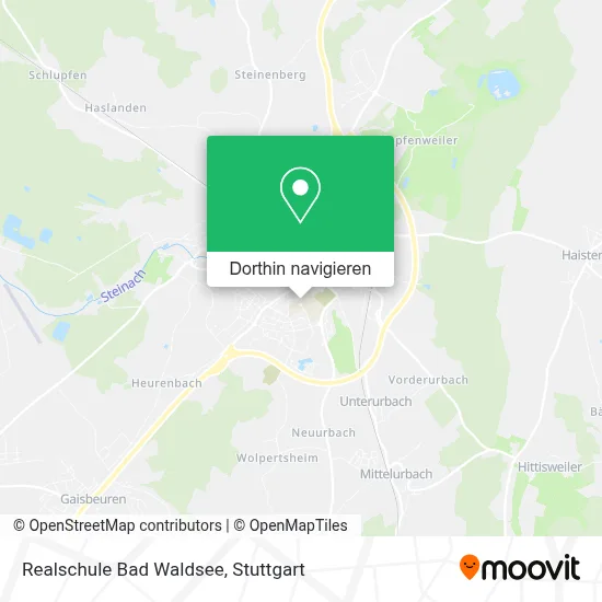 Realschule Bad Waldsee Karte