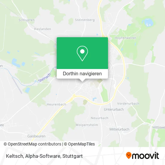 Keltsch, Alpha-Software Karte