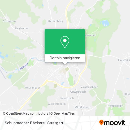 Schuhmacher Bäckerei Karte
