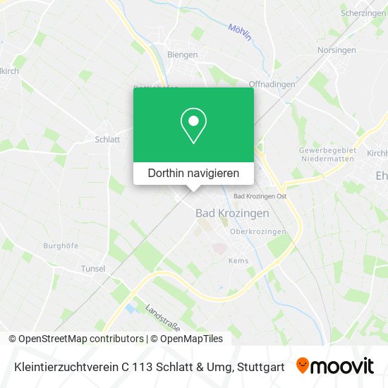 Kleintierzuchtverein C 113 Schlatt & Umg Karte