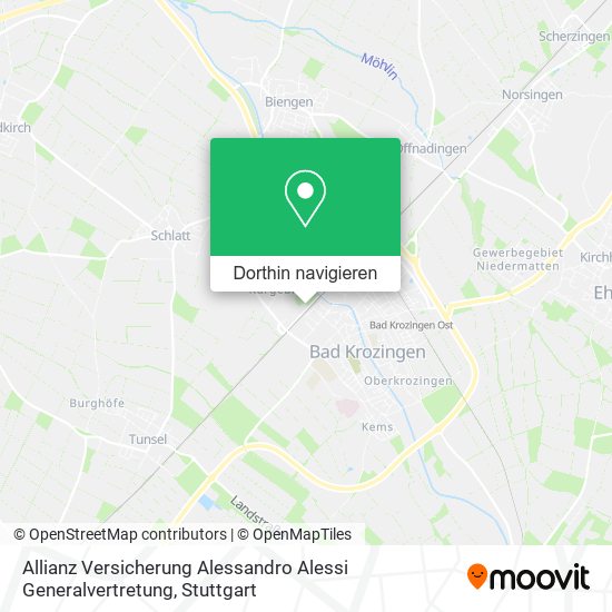 Allianz Versicherung Alessandro Alessi Generalvertretung Karte