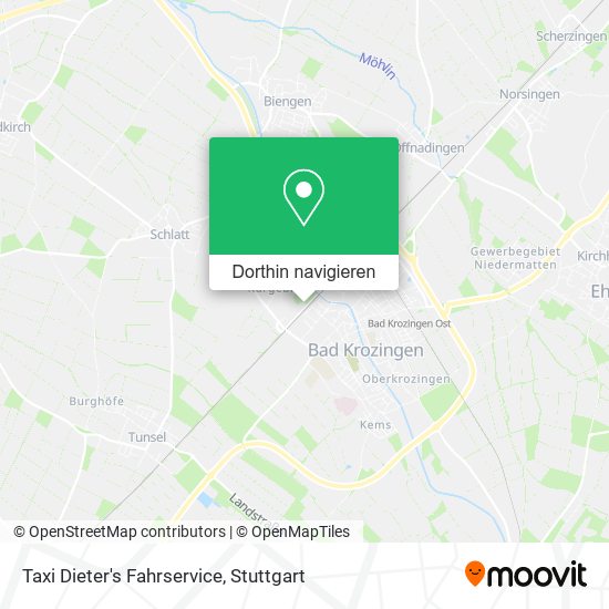 Taxi Dieter's Fahrservice Karte